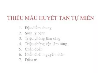 thi u ma u huy t ta n t mi n