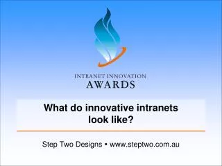 What do innovative intranets look like?