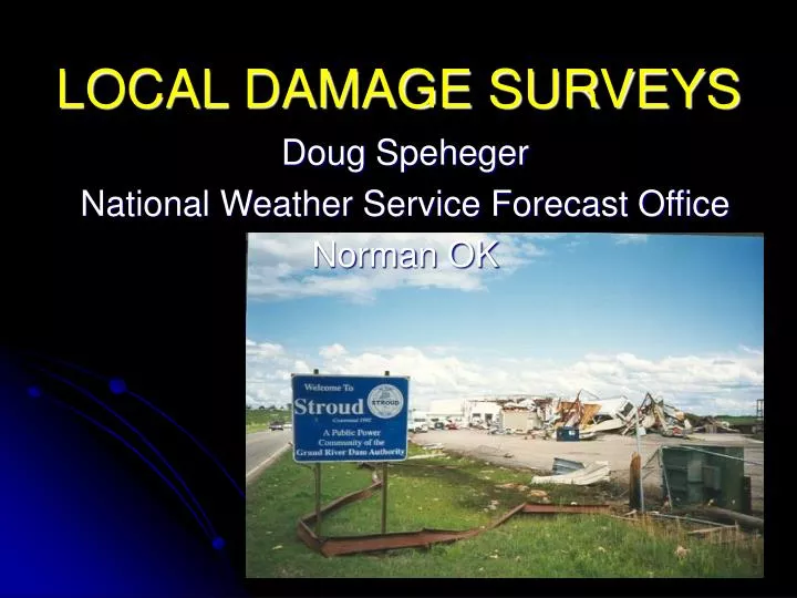local damage surveys