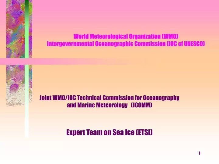 world meteorological organization wmo intergovernmental oceanographic commission ioc of unesco
