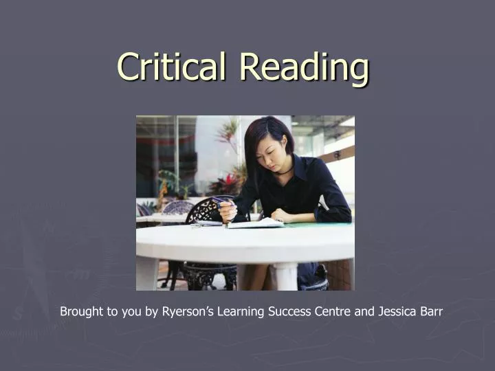 critical reading