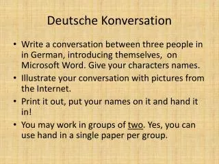 Deutsche Konversation