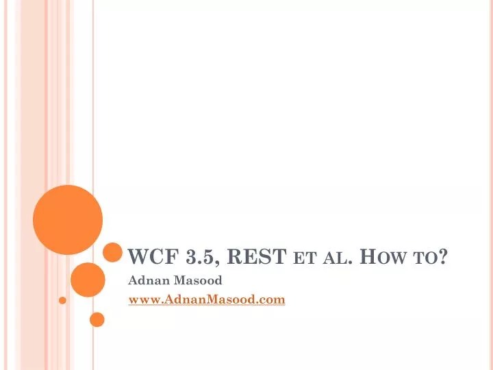 wcf 3 5 rest et al how to