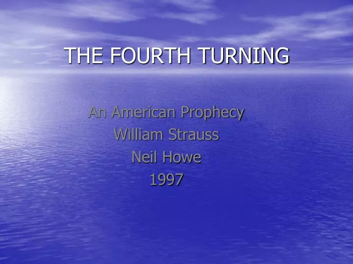 the fourth turning
