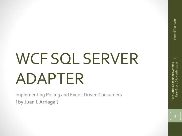 wcf sql server adapter