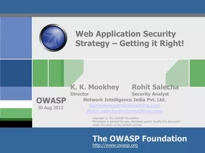 web application security strategy getting it right