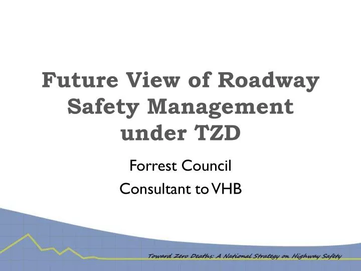 future view of roadway safety management under tzd