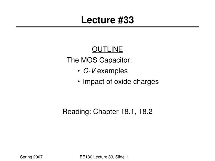 lecture 33