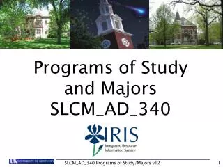 Programs of Study and Majors SLCM_AD_340