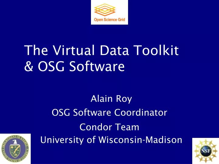 the virtual data toolkit osg software