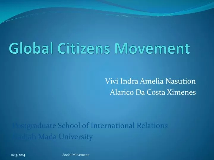 global citizens movement