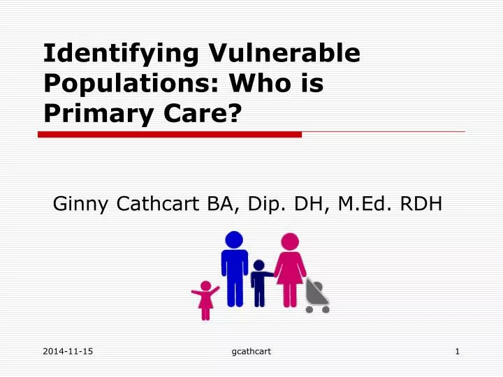 identifying vulnerable populations who is primary care