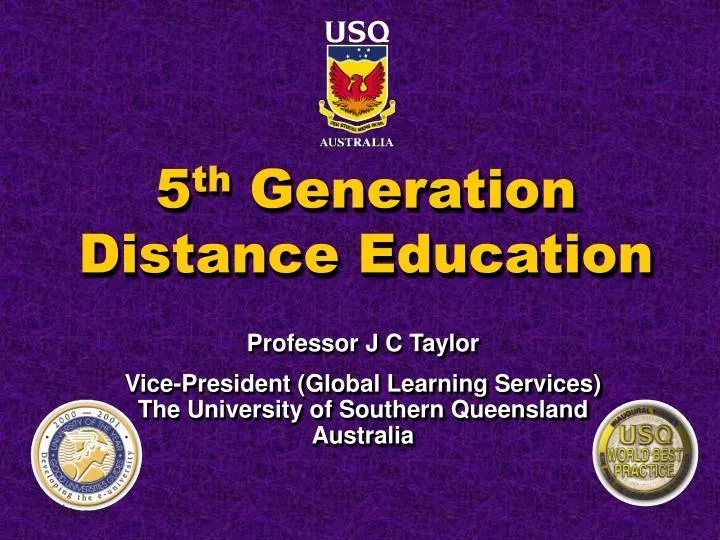 5 th generation distance education