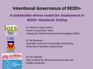 Intentional Governance of REDD+