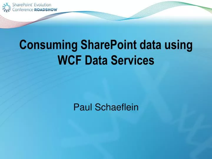 consuming sharepoint data using wcf data services