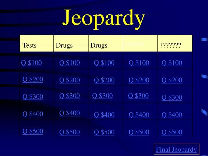 jeopardy