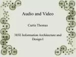 Overview of Information Architecture in Audio and Video Design - slide 1
