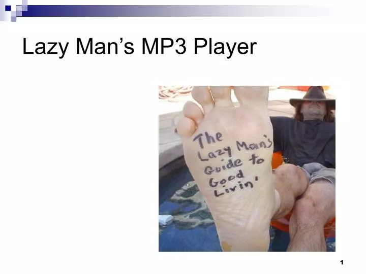 lazy man s mp3 player