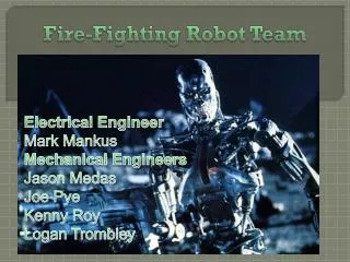 Fire-Fighting Robot Team