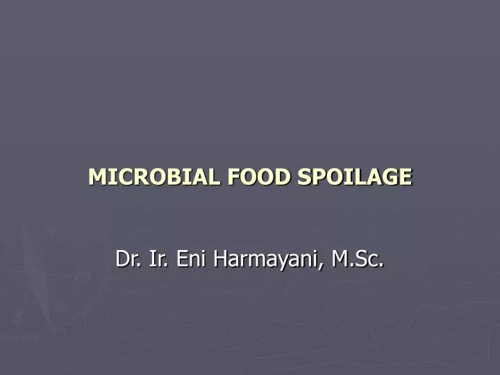 microbial food spoilage