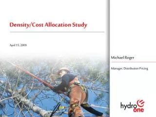 Density/Cost Allocation Study