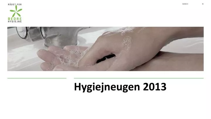 hygiejneugen 2013