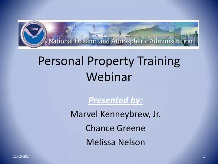 personal property training webinar