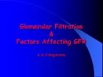 Glomerular Filtration &amp; Factors Affecting GFR A.A.J.Rajaratne - slide 1