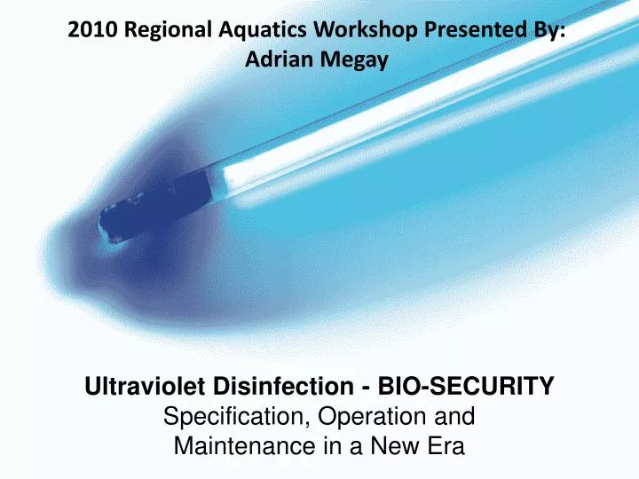 ultraviolet disinfection bio security specification operation and maintenance in a new era
