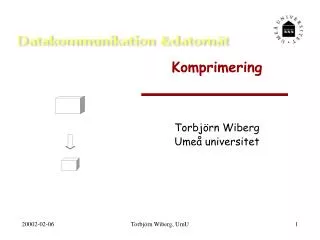 komprimering