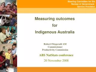 Measuring outcomes for Indigenous Australia