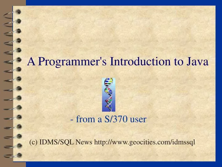 a programmer s introduction to java