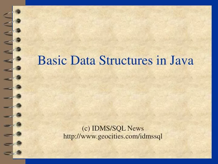 basic data structures in java