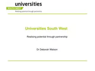 Universities South West
