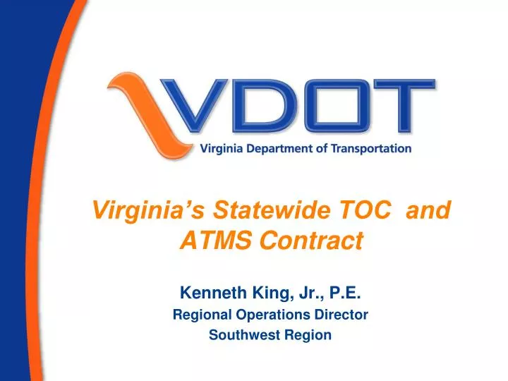virginia s statewide toc and atms contract