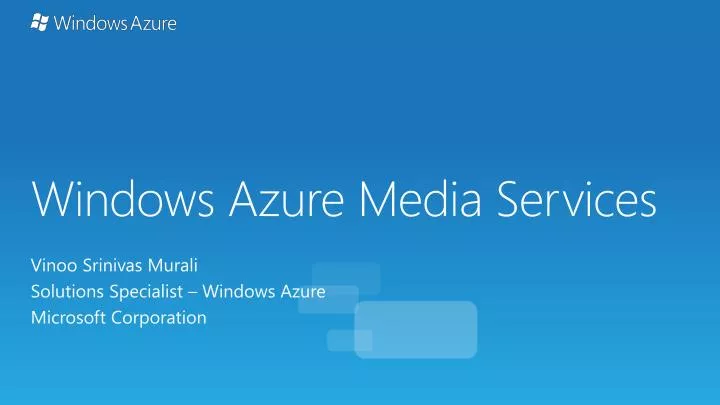 windows azure media services