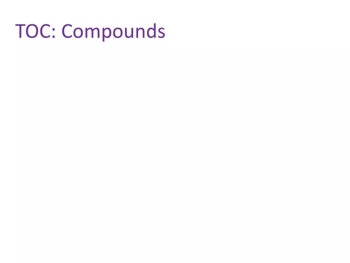 toc compounds