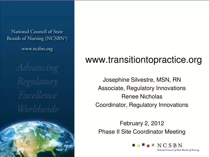 www transitiontopractice org