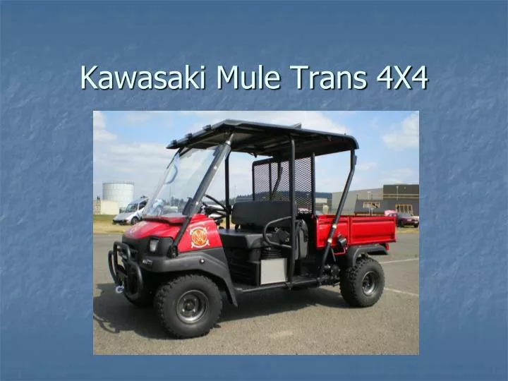 kawasaki mule trans 4x4