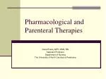 Pharmacological and Parenteral Therapies - slide 1