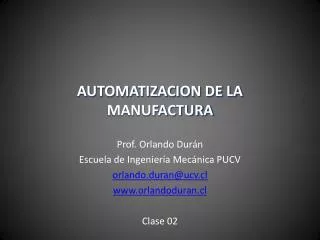 automatizacion de la manufactura