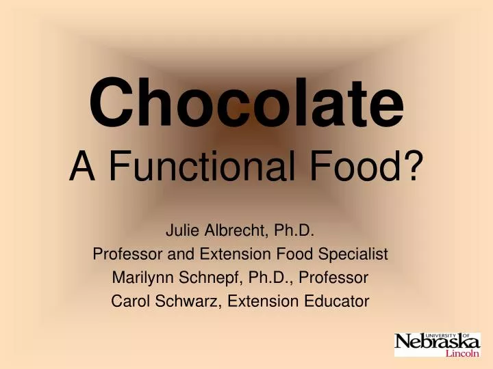 chocolate a functional food