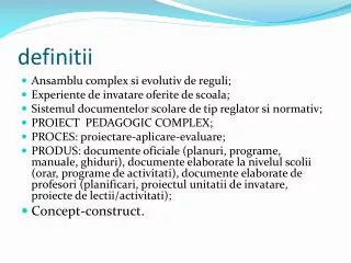 definitii