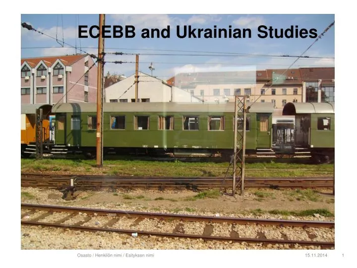 ecebb and ukrainian studies