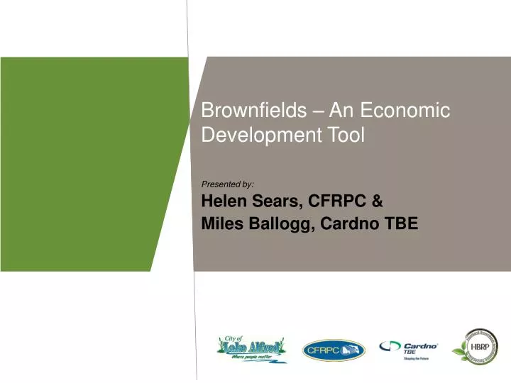 brownfields an economic development tool
