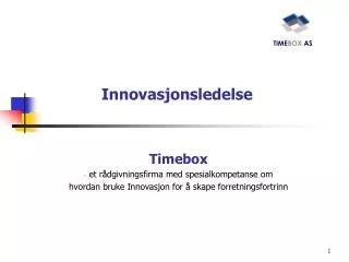 Innovasjonsledelse