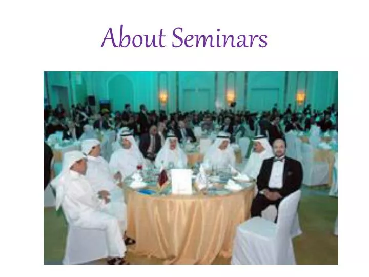 about seminars