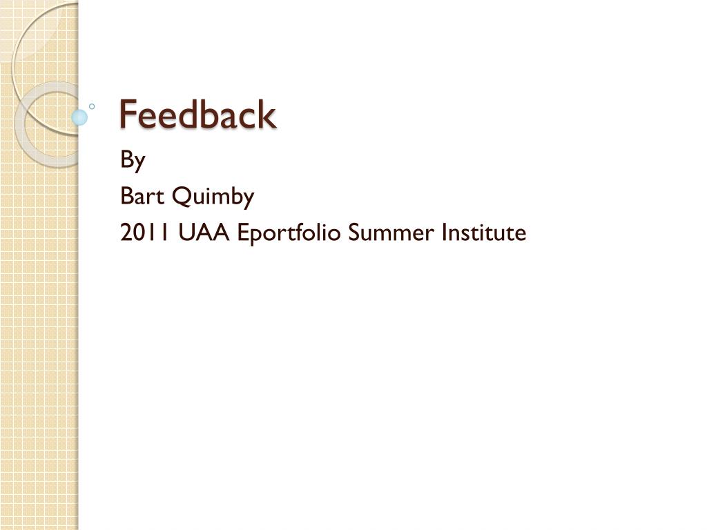 PPT - Effective Feedback Strategies for Student Improvement PowerPoint ...