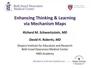Enhancing Thinking &amp; Learning via Mechanism Maps
