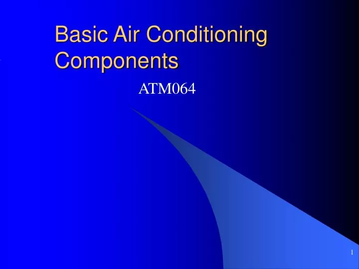 basic air conditioning components
